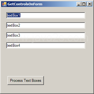 Get controls on a form and verify its type