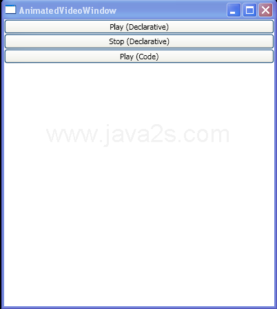 WPF Animated Video Window
