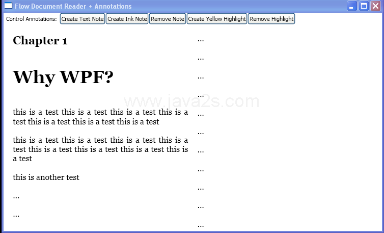 WPF Annotation Service
