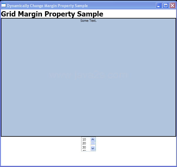 WPF Change The Margins Of An Element That Is Within A Grid By X A M L And Programmatic Code