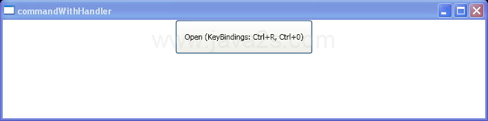 WPF Command Handler Key Binding