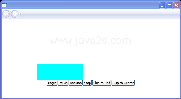 WPF Controlling The Storyboard