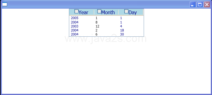 WPF Create A List View Control That Uses A Grid View View Mode To Display A Collection Of Date Time Objects