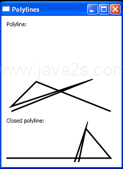 WPF Create A Simple Polyline A Closed Polyline And A Sine Curve In Code