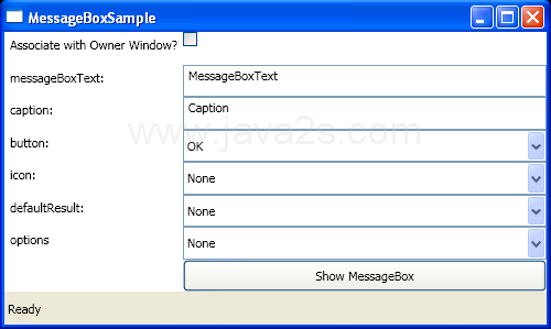 WPF Display A Message Box And Get The Message Box Return Value