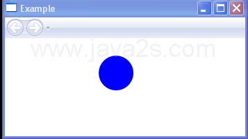 WPF Draws A Circle With A Blue Interior