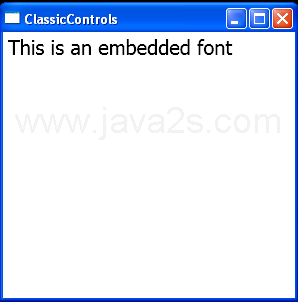 WPF Embedded Font