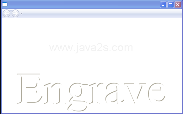 WPF Engrave Text