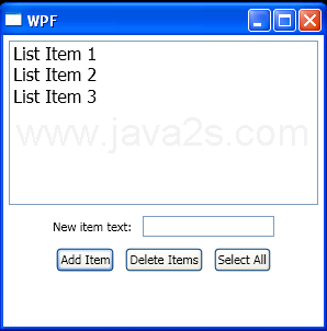 WPF Ensure There Is At Least One Item Selected