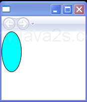 WPF Fill An Ellipse With Cyan And Draw The Border With Black Color