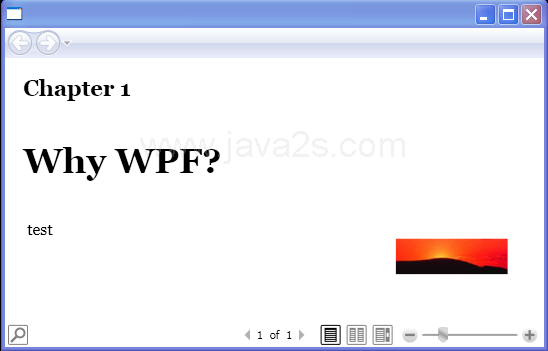 WPF Flow Document With Figurexaml