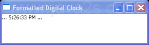 WPF Formatted Digital Clock