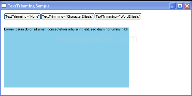 WPF Programmatically Change The Way In Which Text Block Is Trimmed When It Exceeds The Outer Boundaries Of Its Containing Box