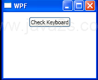 WPF Query Number Lock Key