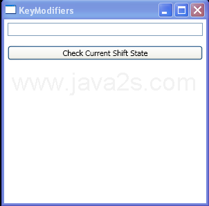 WPF Routed Events Key Modifiers