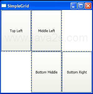 WPF Set Column And Row Index When Adding Controls To A Grid