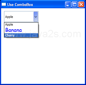 WPF Set Different Font For Item For Combo Box