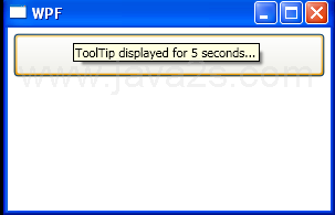 WPF Set Tool Tip Service Placement Center