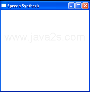 WPF Speech Synthesizer Demo