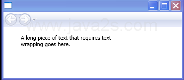 WPF Text Wrapping Label