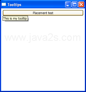 WPF Tool Tip Service Placement Bottom