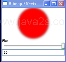 WPF Use Slider To Control The Blur