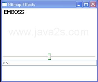 WPF Use Slider To Control The Emboss