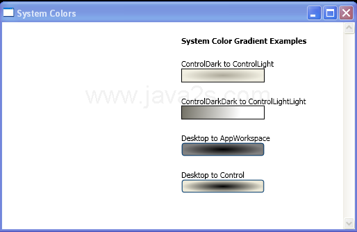 WPF Using System Colors To Create Gradients