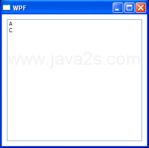 WPF Without Specifying A Data Template The List Box Displays A List Of Names