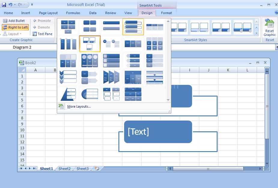 The gallery displays layouts designed for bulleted lists.