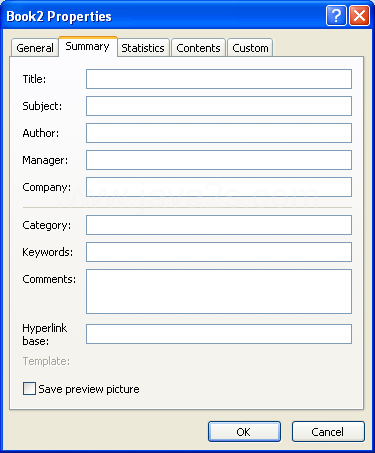 Display the number of slides, paragraphs, words and other details about the workbook.