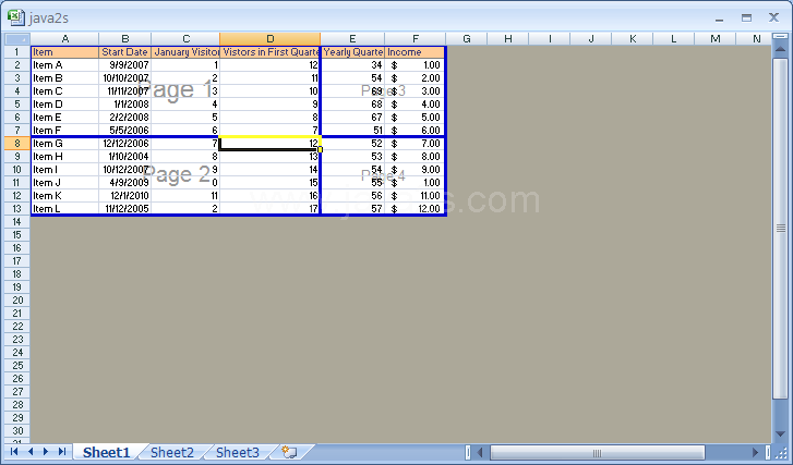 Drag a page break to a new location.