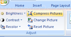 Click the Compress Pictures button.