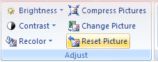 Then click the Reset Picture button.