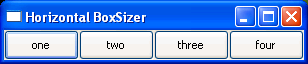 Horizontal layout BoxSizer