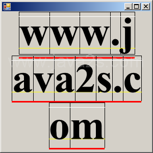 Draw Font Metrics