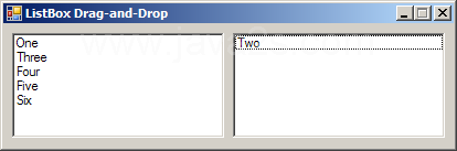 Drag and drop ListBox