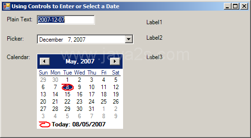 Get value from DateTimePicker