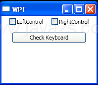 WPF Check The Check Box Based On Key Pressed States