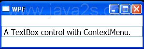 Display a Context Menu with Opacity