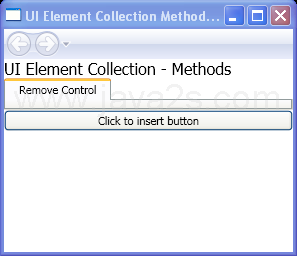 Remove Control from a Panel