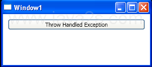 WPF Throw Handled Exception