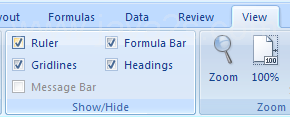 Select the Ruler check box.