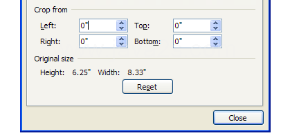 Adjust the values in the Left, Right, Top, and Bottom boxes.