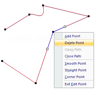 Right-click the vertex and then click Delete.