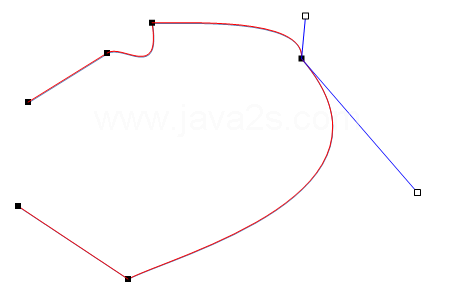 Drag the angle handles to modify the shape.