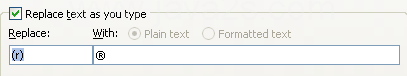 To add, type a misspelled word or an abbreviation.