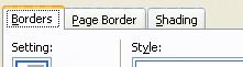 Click the Borders tab.