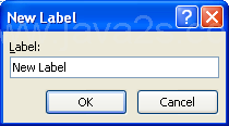 Then type the name of the New Label