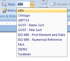 Click the Style list arrow